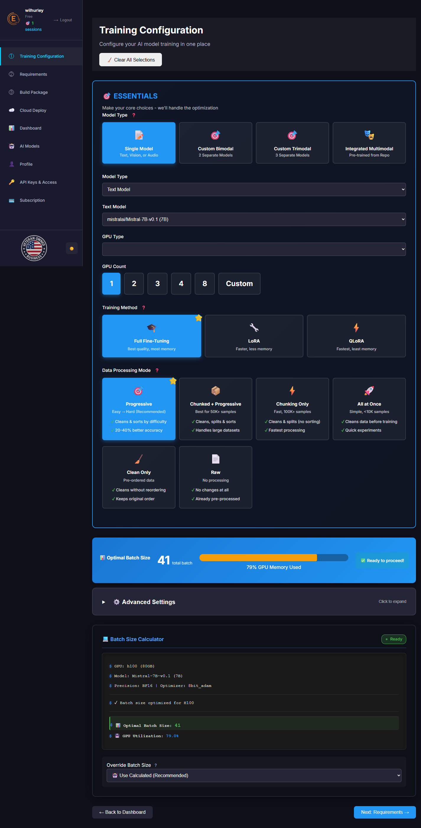 Training Config Default